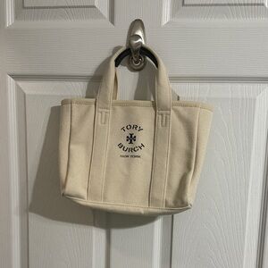 Tory Burch Beige Canvas Mini Tote